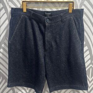 Navy Blue Flat Front South Beach Shorts for Everyday Wear